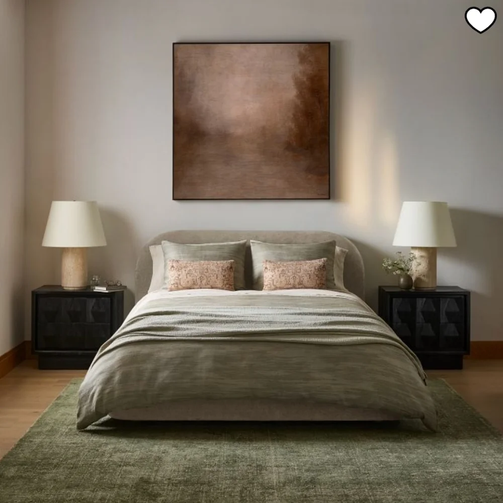 ❤️BUY 2 GET 1 FREE West Elm Silky TENCEL™ Striated Duvet Cover, Color: Elm